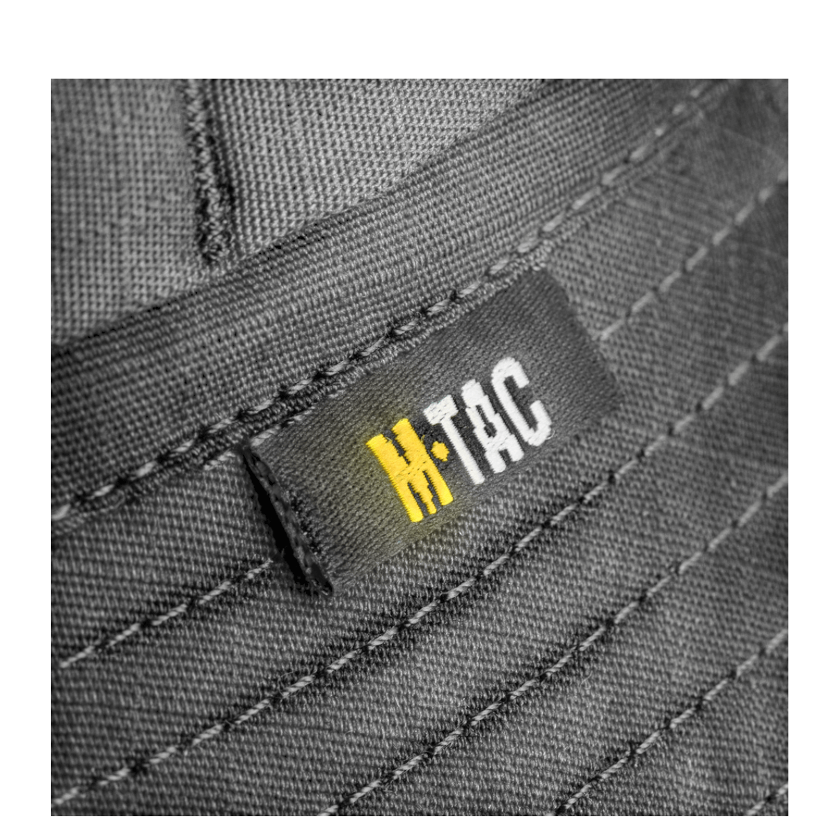 Nærbillede af M-Tac Panamahat Gen. II Flex Rip-Stop med skjulte syninger i rip-stop stof.