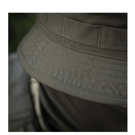 M-Tac Panamahat Gen. II Flex Rip-Stop i holdbart rip-stop stof med detaljer i syninger, NIJ-certificeret og vist i galleri position 1.