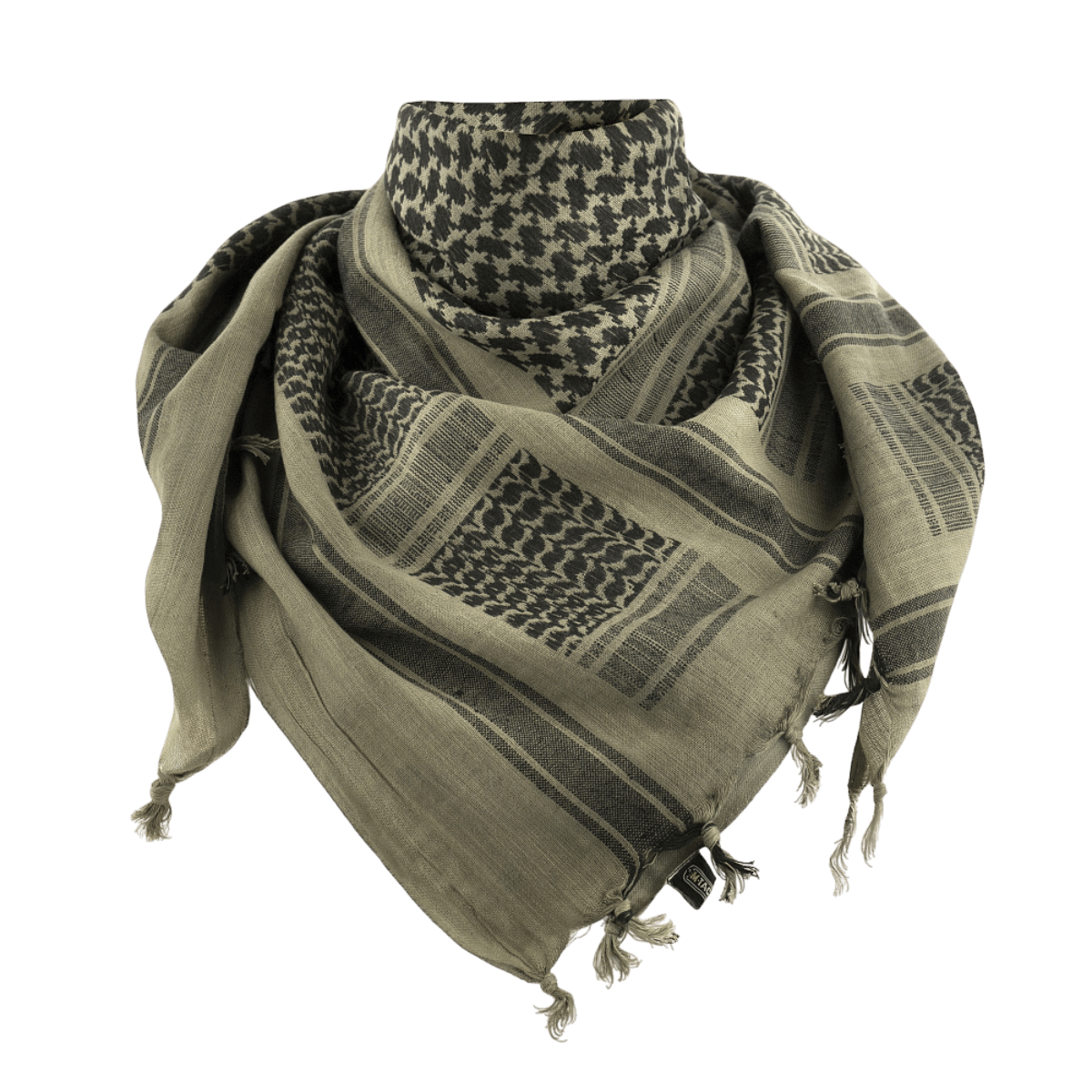 M-Tac Shemagh Tørklæde i klassisk kufia-stil, praktisk til sol- og vindbeskyttelse. Lavet af 100% bomuld, ideel til udendørsbrug.