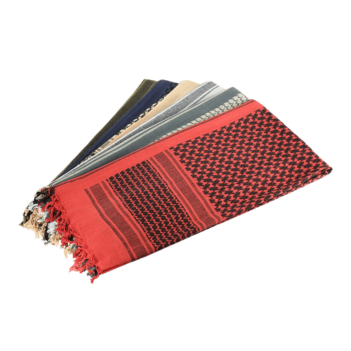 M-Tac Tæt Shemagh Tørklæde i forskellige farver til beskyttelse mod sand, sol og vind. 100% bomuld og ideel til taktisk brug.