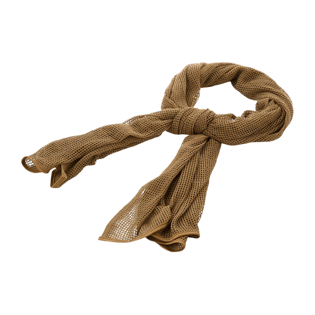 M‑Tac Mesh Tørklæde i beige, let og multifunktionel, perfekt til camouflage eller som almindeligt tørklæde. Størrelse 180 x 90 cm.