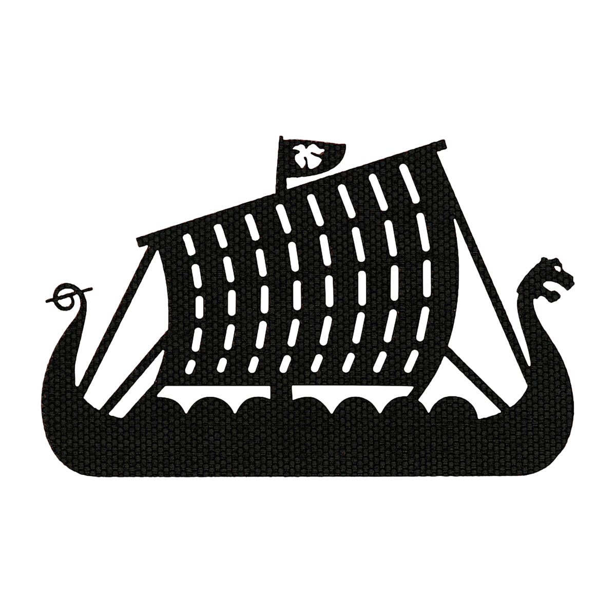 M-Tac Patch Drakkar Laser Cut – Vikingeskib, Cordura 500D, perfekt til uniform eller taske, viser det ikoniske Drakkar skib.