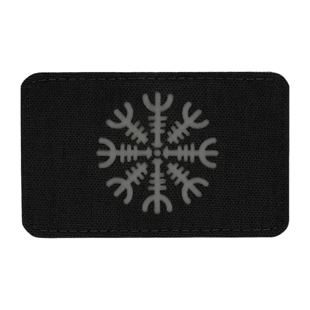 M-Tac Patch Helm of Horror Vandret Laser Cut med ægishjálmur design i holdbar Cordura 500D med Velcro fastgørelse, størrelse 80 x 50 mm.