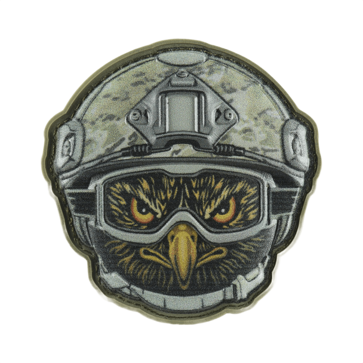 M-Tac Patch Emoji #10 med 3D-effekt og velcro i PVC, sjov og taktisk morale patch til tøj og udstyr, størrelse 6.5 x 6.5 cm.