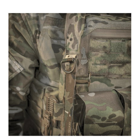 M-Tac Universal Våbenrem i multicam nylon med slidstærkt materiale, justerbar længde og integreret D-ring til taktisk udstyr, galleri position 1