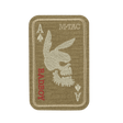M-Tac Patch Bad Boy (Broderi) med ace of spades motiv og kaninske kranium, broderet på Cordura 500D, fastgøres med Velcro.