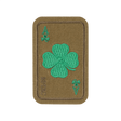 M-Tac Patch Lucky Card (Broderi) med broderet kløverblad i Cordura 500D, symbol på held og beskyttelse. Velcro fastgørelse.