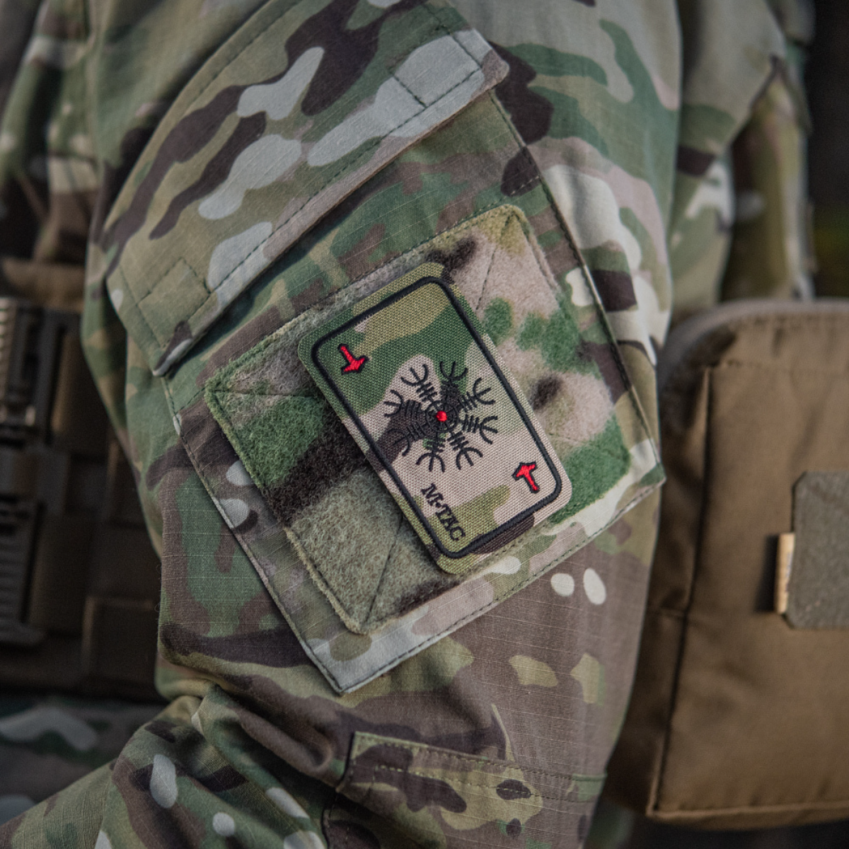 M-Tac Patch Kort Helm of Horror (Broderi)