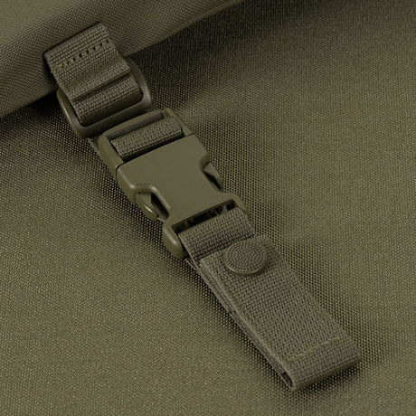 M-Tac Siddeunderlag med bæltebeslag ARMOR i slidstærkt Cordura 1000D materiale, viser detalje af bæltespænde.