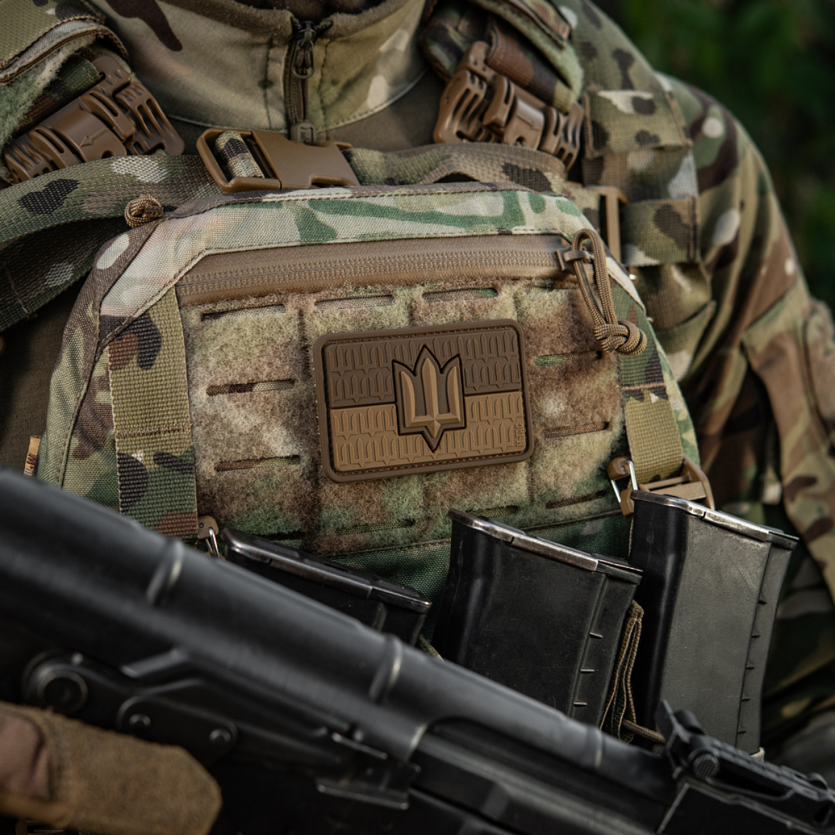 M-Tac patch Ukraine Flag med ZSU Trident PVC