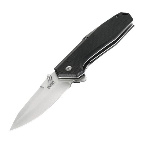 M-Tac Outdoor & Militær foldekniv - Type 5 med krom rustfrit stål klinge og aluminiumshåndtag, ideel til EDC-udstyr.