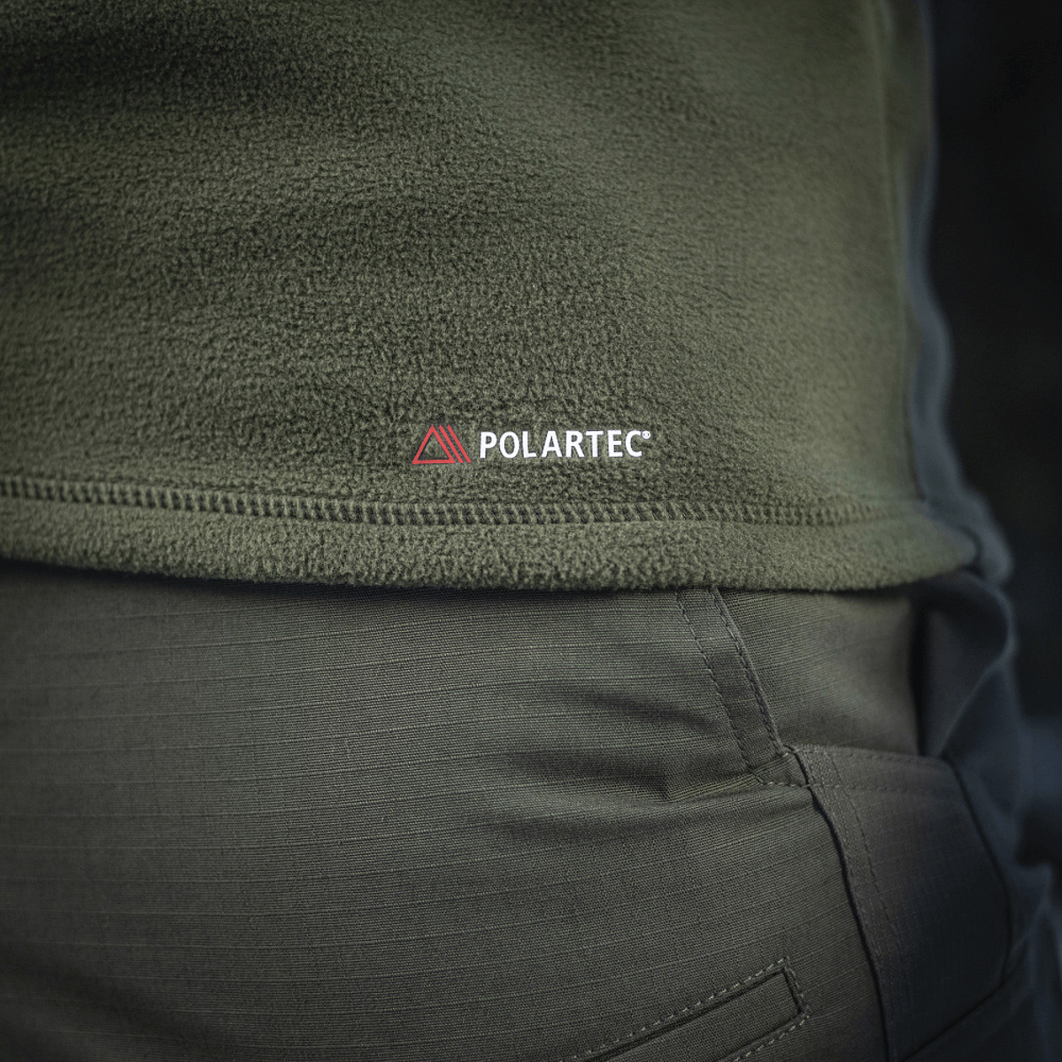 M-Tac Delta Polartec Fleecejakke - tæt på lavendel grøn Polartec® fleece stof, ideel til kolde dage med varm, holdbar og åndbar komfort.