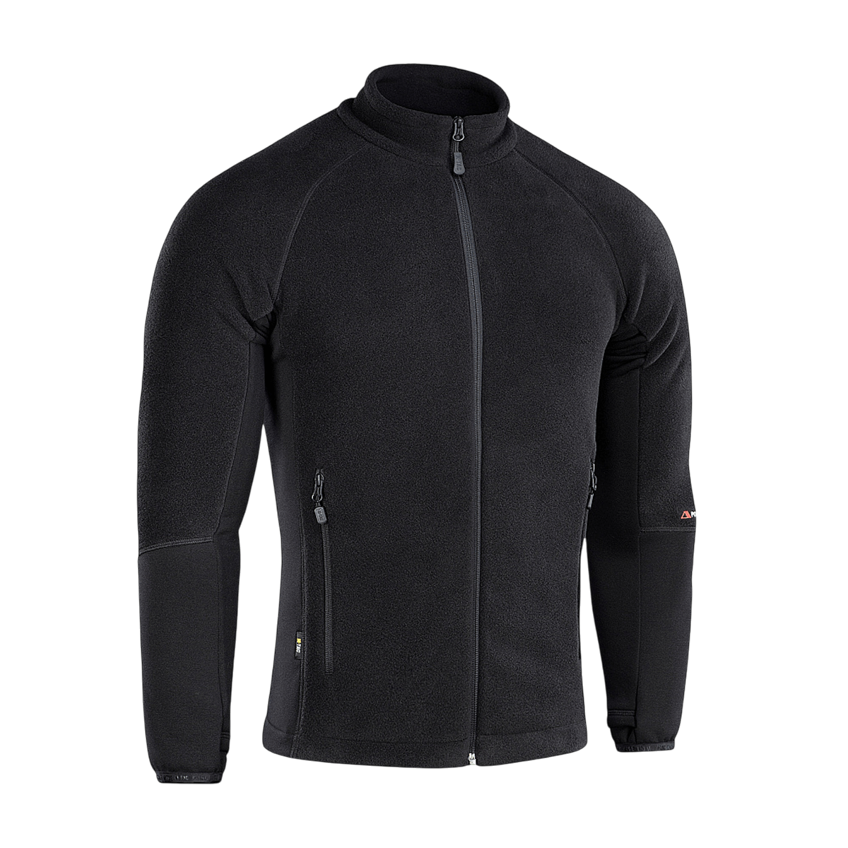 M-Tac Polartec Sport Fleecejakke i sort til mænd, ideel til både overgangs- og koldt vejr, fremstillet af premium Polartec® 200 Series fleece.