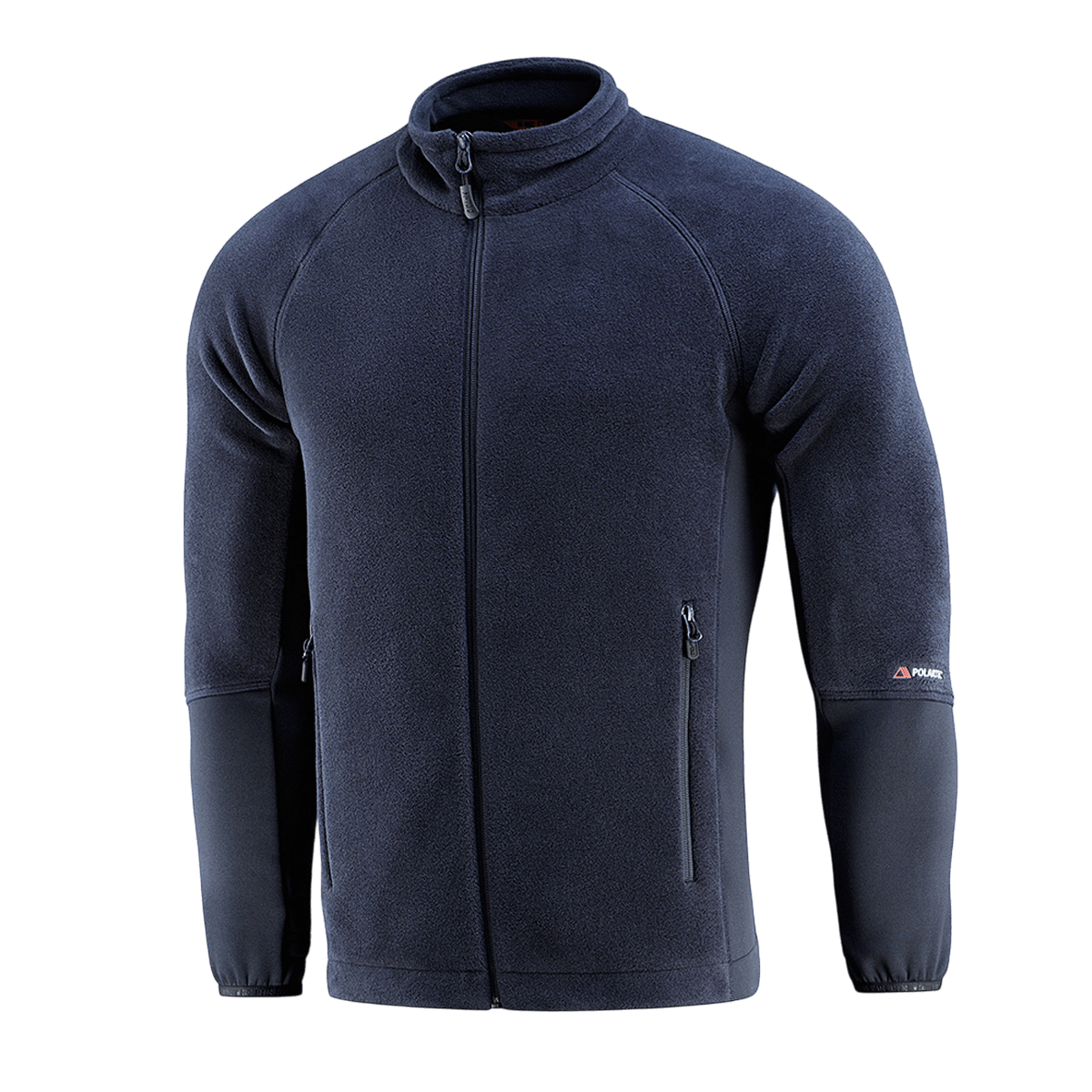 M-Tac Polartec Sport Fleecejakke i sort, ideel til overgangsperioder og koldt vejr, fremstillet af premium Polartec® 200 Series fleece.
