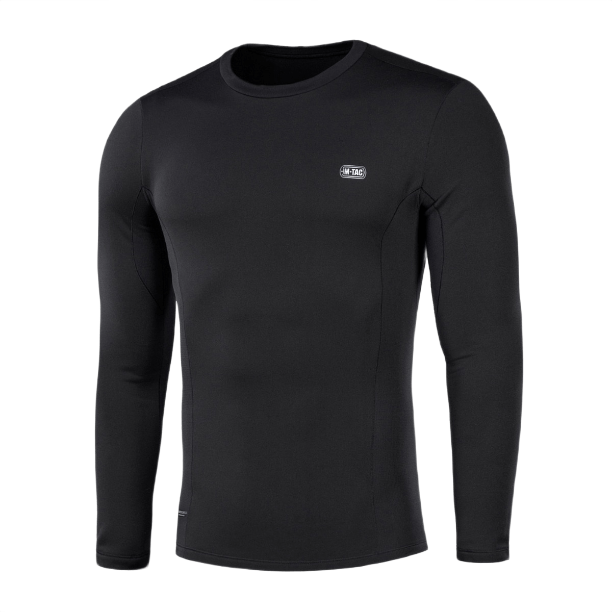 Svart M-Tac Vinter Baselayer Thermo Shirt lavet af Pontetorto® fleece, designet til vinterkomfort med anatomisk pasform.