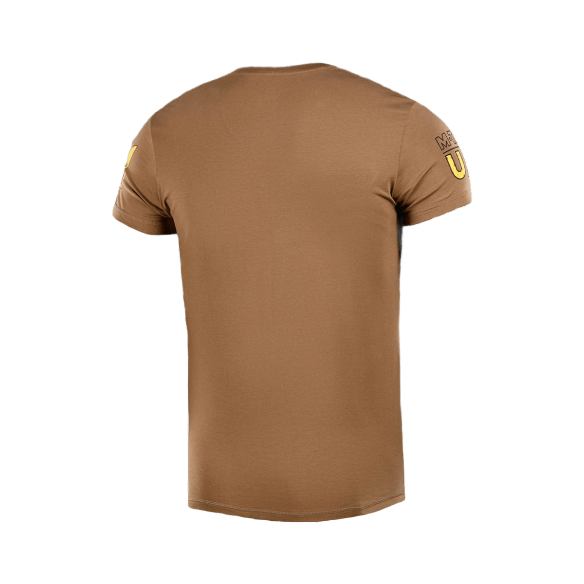 M-Tac T-shirt UA Side i lys oliven, bagpå, holdbar og komfortabel, 93% bomuld, 7% elastan, premium MagnaColours® print.