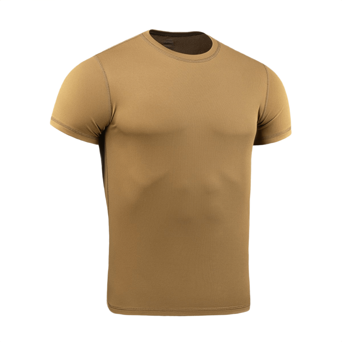 M-Tac Tactical Sweat-Wicking T-Shirt Summer i brun med anatomisk pasform og svedtransporterende egenskaber, perfekt til varmt vejr.