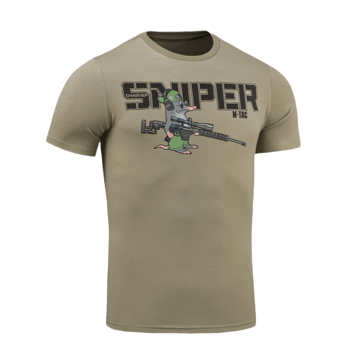 M-Tac T-Shirt Talpa med sjov snigskytte print af en blind muldvarp i bomuldsblanding, komfortabel og stilfuld.