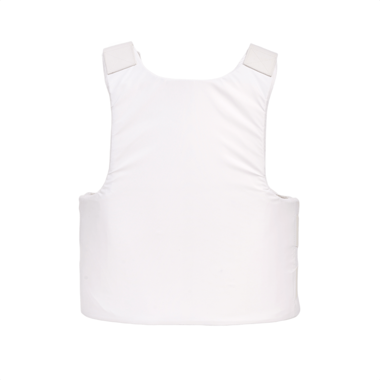 Anorak Rhodium® Concealable II Stik & Skudsikker Vest, NIJ IIIA beskyttelse, hvid, designet til diskret brug under tøj.