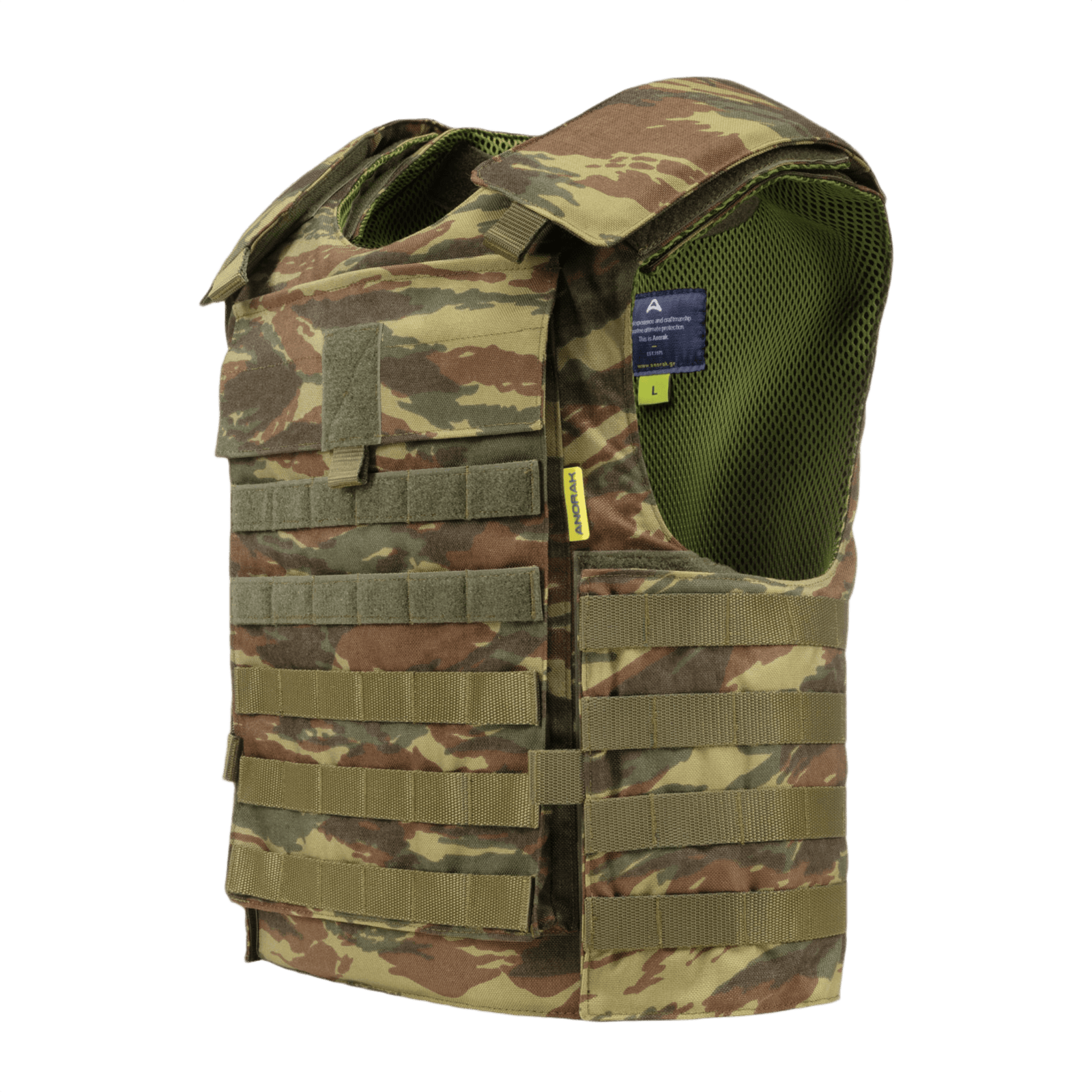 Anorak Chromium® Tactical II – fr.bk.sh. Skudsikker Vest med IIIA-beskyttelse til specialstyrker, robust og tilpasselig kropsdækning. NIJ 0101.04 STD.