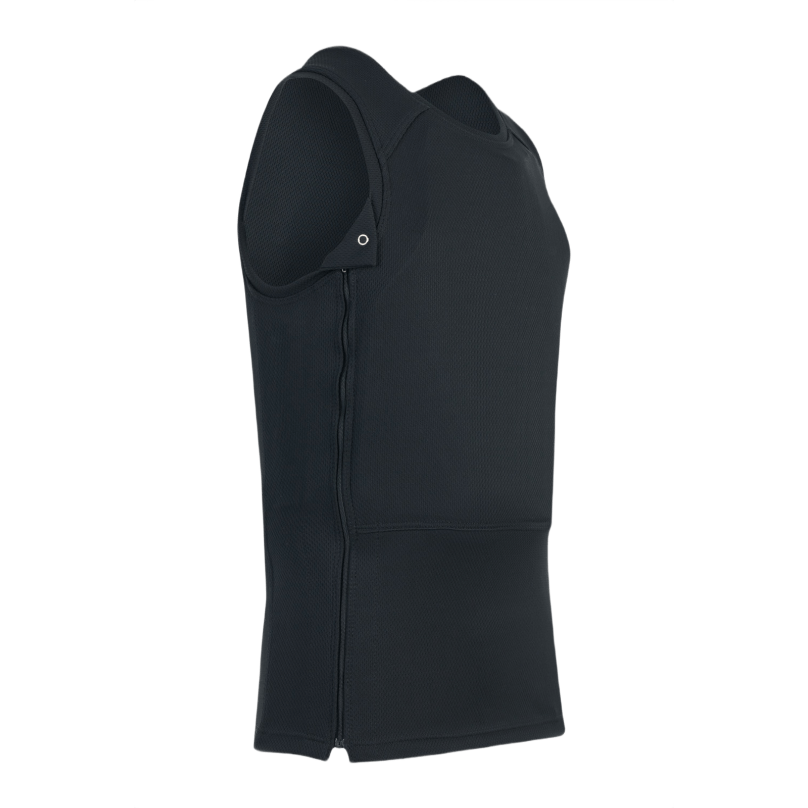 Anorak Rhodium® Undershirt II soft armor-vest, NIJ niveau IIIA-beskyttelse, sort design, høj skjulbarhed, fuld torso-beskyttelse