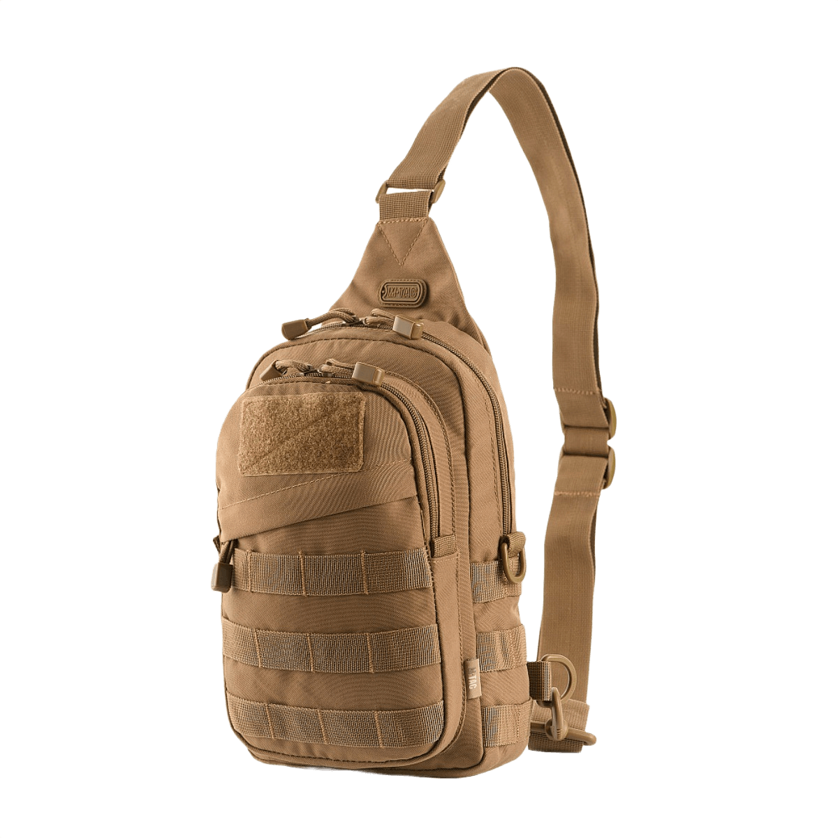 M-Tac Assistant Taske, kompakt rygsæk med justerbare seler, MOLLE-paneler og indvendige lommer, farve: brun, materiale: 600D