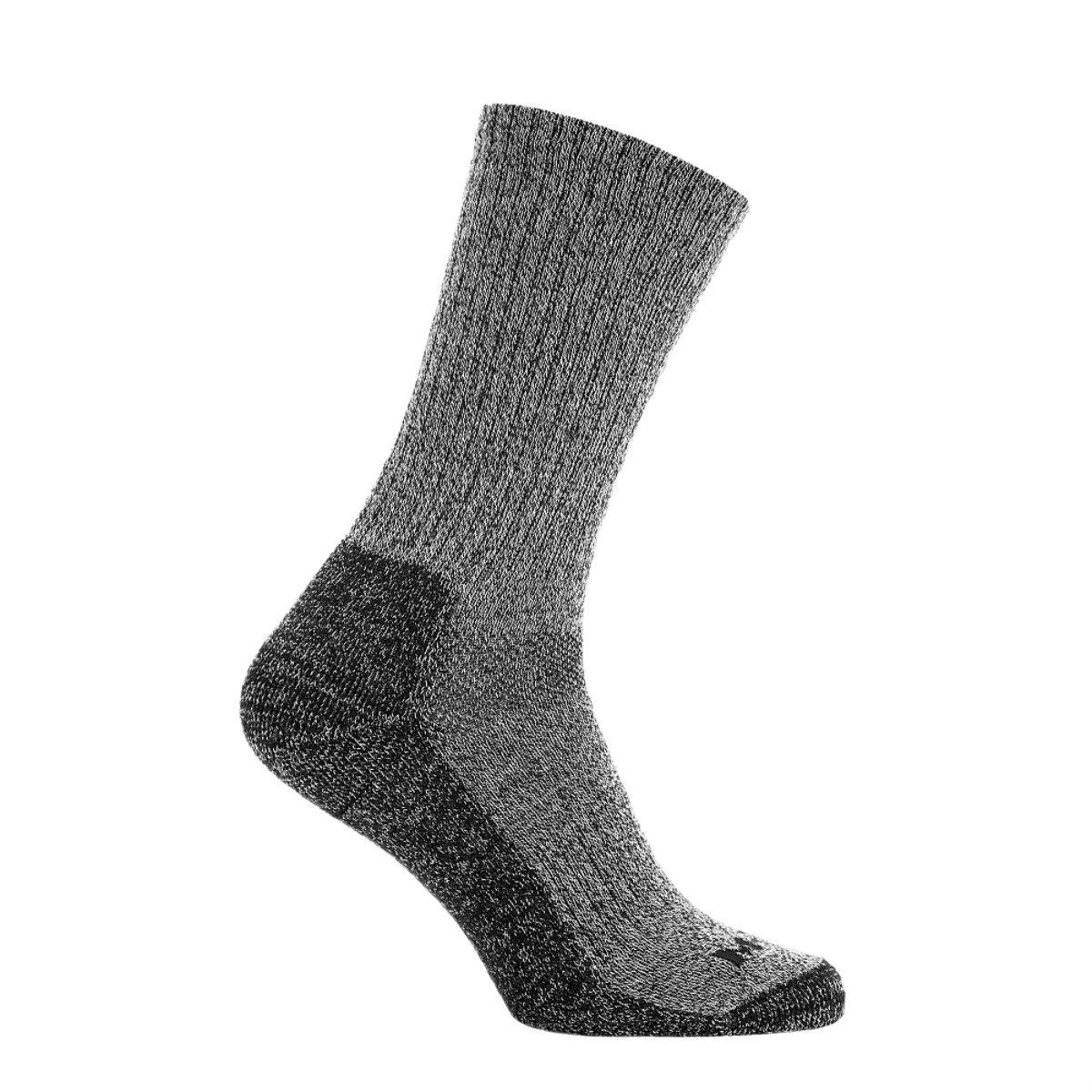Grå udendørs M-Tac Coolmax 40% sokker med fugtafledning og anatomisk design for komfort. Perfekt til aktive brugere og outdoor-entusiaster.