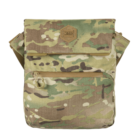 M-Tac Konvert Taske Elite frontview i camouflagedesign lavet af holdbart Cordura stof.