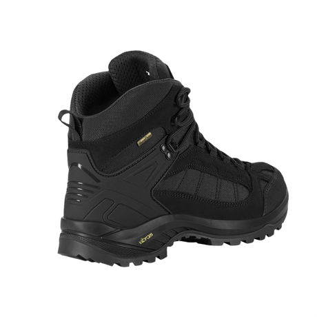 M-Tac Taktiske Demi-Season Støvler Pro Line med holdbar suede og Cordura, Vibram-sål for greb og stabilitet i sort design.