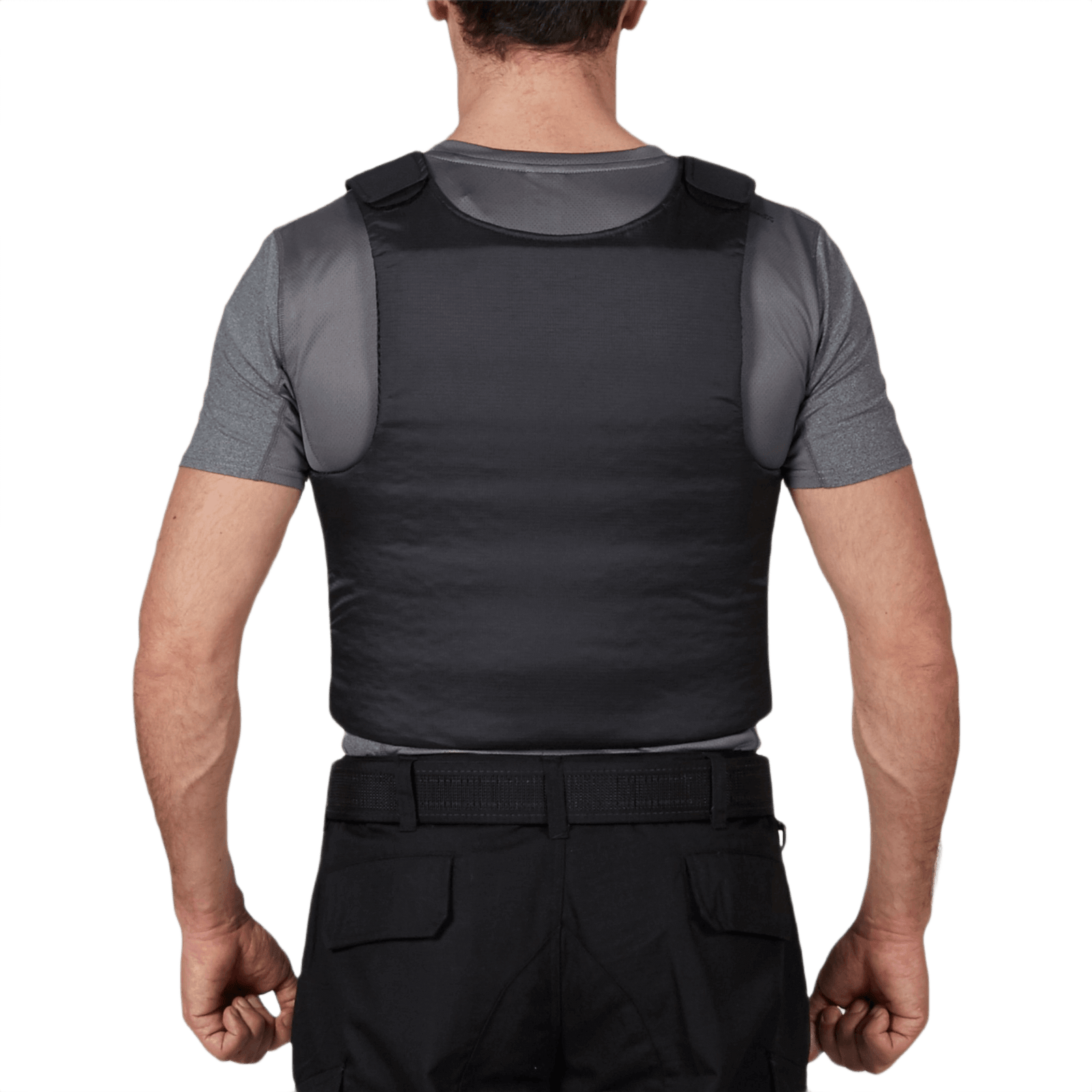 Person wearing Anorak Topaz® Concealable III Stiksikker Vest for underclothing protection.