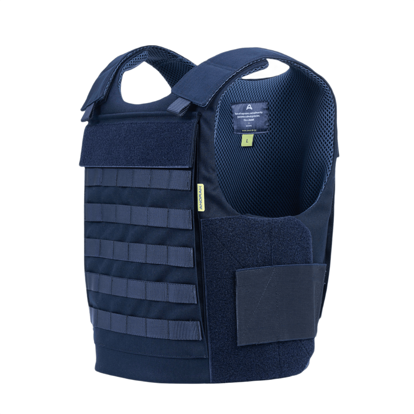 Anorak Duty III-M Cover for politibetjente med PALS webbing til MOLLE-udstyrslommer, ergonomisk designet for komfort og bevægelsesfrihed.