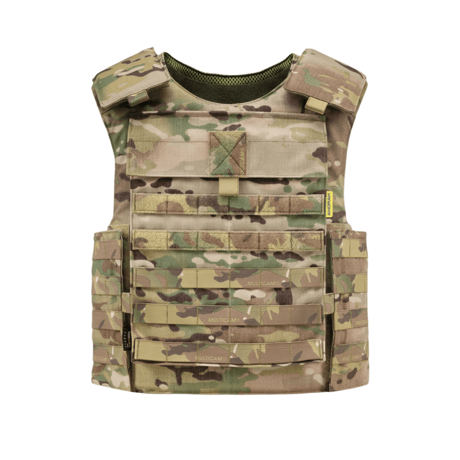 Anorak Niobium® Tactical II – fr.bk. MultiCam® Stik & Skudsikker Vest i camouflage design for missionstilpasning.