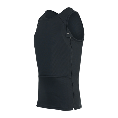 Anorak Undershirt II Cover i sort, designet til maksimal skjul under en skjorte, med THERMOCOOL™ og COOLMAX® stoffer.