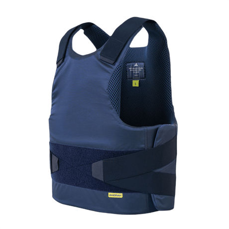 Anorak Rhodium® Concealable II Stik & Skudsikker Vest, niveau IIIA beskyttelsesvest mod skud og stikvåben, blå farve