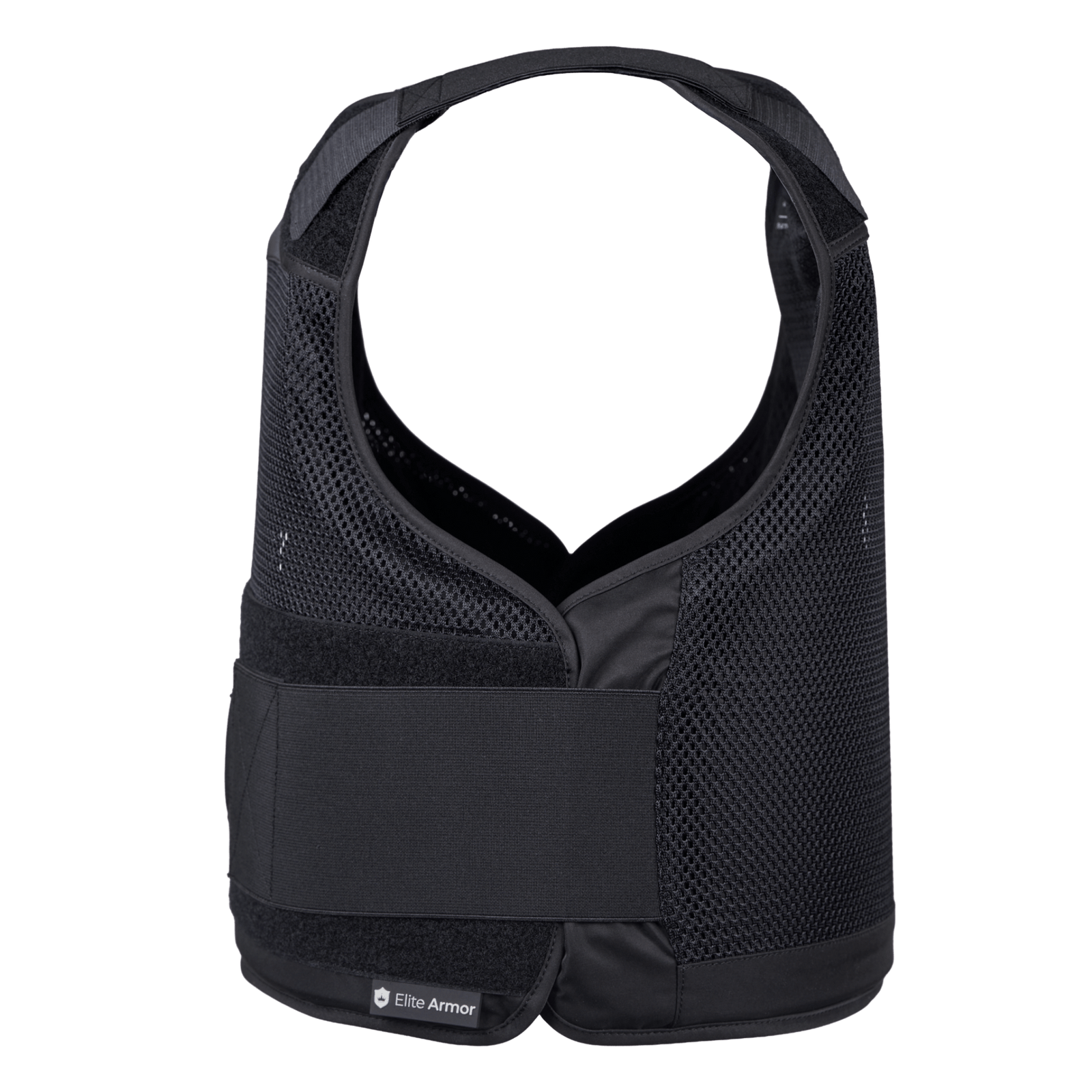 Elite Armor RX2 skudsikker vest - set fra siden med fokus på velcro lukningen