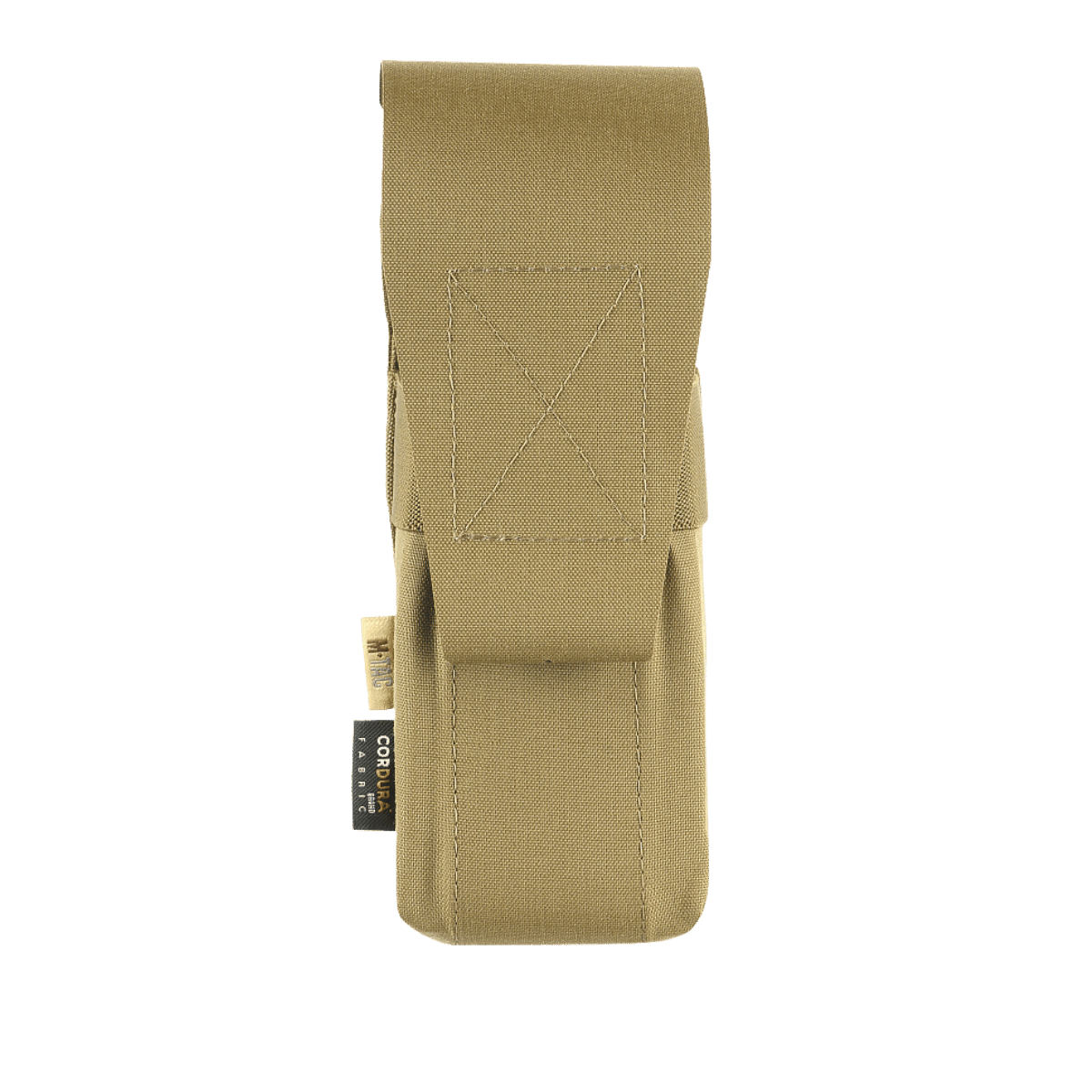 M-Tac taske til 2 magasiner fremstillet af holdbart Cordura materiale til militært brug, velegnet til taktisk udstyr.