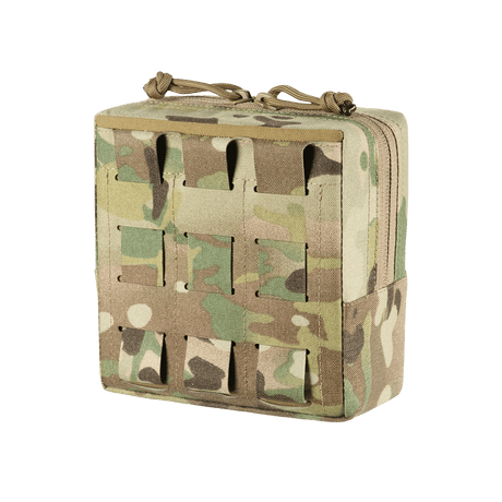 M-Tac Utility Taske Elite Small i multicam camouflagemønster med modulært MOLLE-system og robust lynlås, galleri position 1.