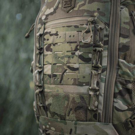 M-Tac Rygsæk Gen. III Elite – Small i multicam Cordura med modulært MOLLE-system og slidstærkt materiale, galleri position 1.