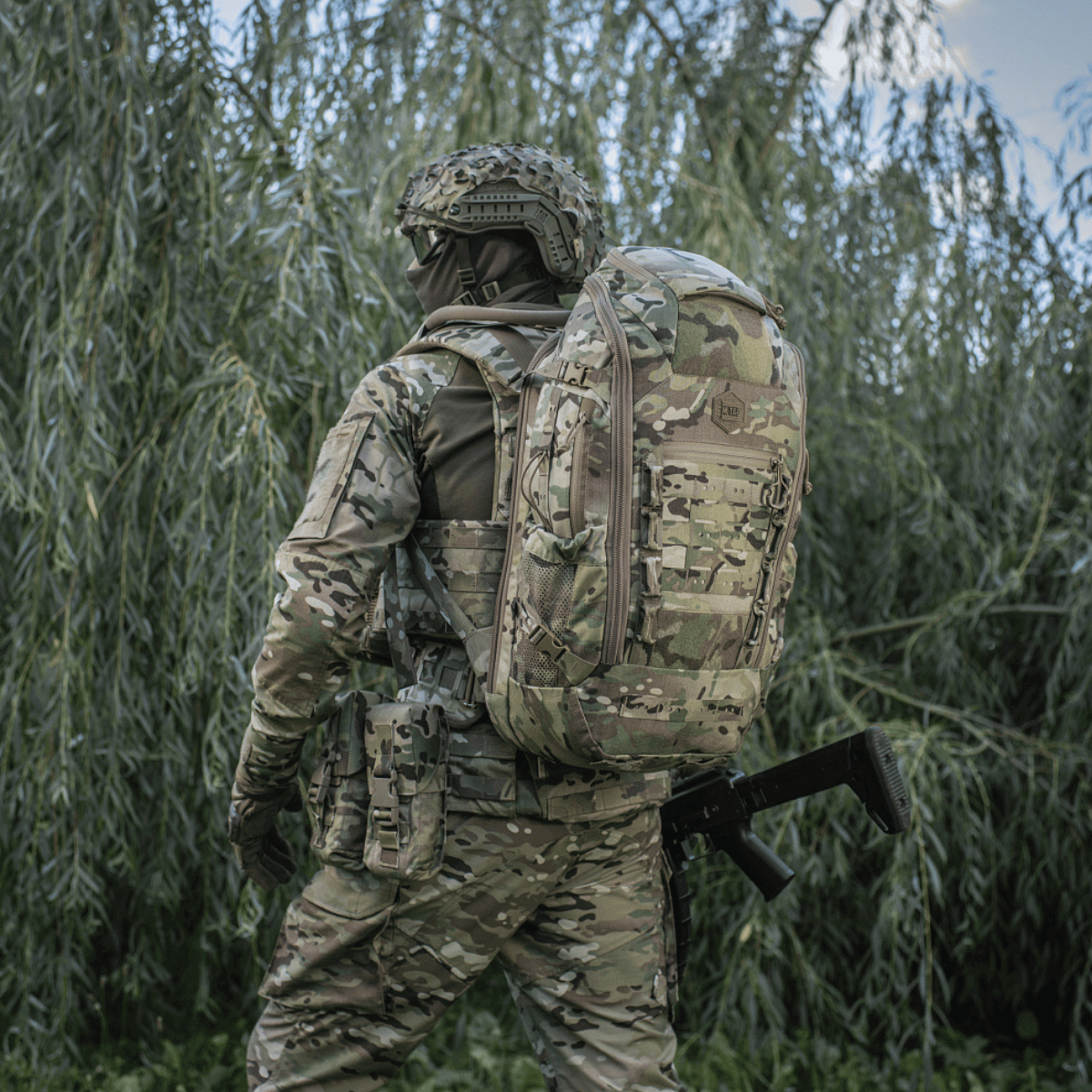 M-Tac Rygsæk Gen. III Elite – Small ergonomisk designet med MOLLE system, holdbar Cordura materiale, camouflagedragt.