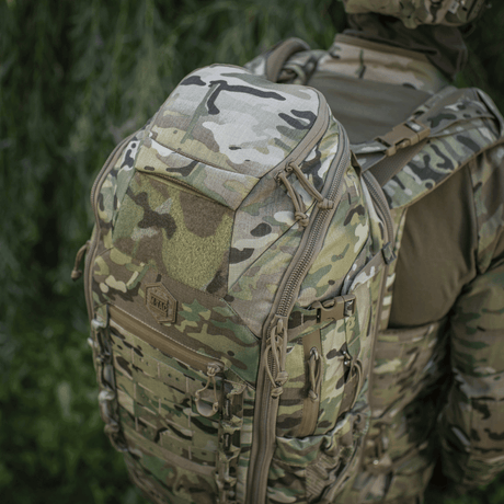 M-Tac Rygsæk Gen. III Elite – Small i multicam Cordura 500D/1000D med modulært MOLLE-system, ergonomisk design, galleri position 1