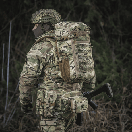 M-Tac Rygsæk Gen. II Elite – Small i multicam med NIJ-certificering, kuffertåbning og elastiske mesh-lommer, galleri position 1.
