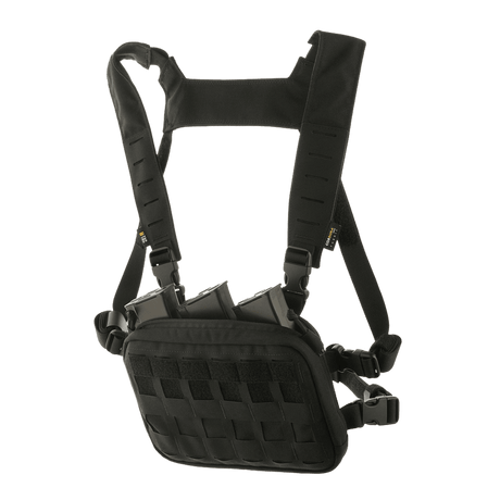 M-Tac Chest Rig Elite i holdbart Cordura 500 med MOLLE Laser Cut panel, H-sele og NIJ-certificering, taktisk brysttaske, galleri position 1