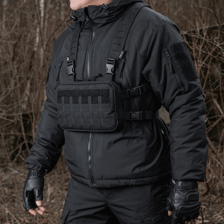 M-Tac Chest Rig Elite brysttaske i Cordura 500 med MOLLE-panel, H-sele og Velcro til modulære taktiske indsatser, galleri position 1.