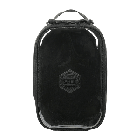 M-Tac Utility Organizer Transparent Elite Small Gen. II i sort med gennemsigtigt frontpanel, slidstærkt materiale og NIJ-certificering, galleri position 1