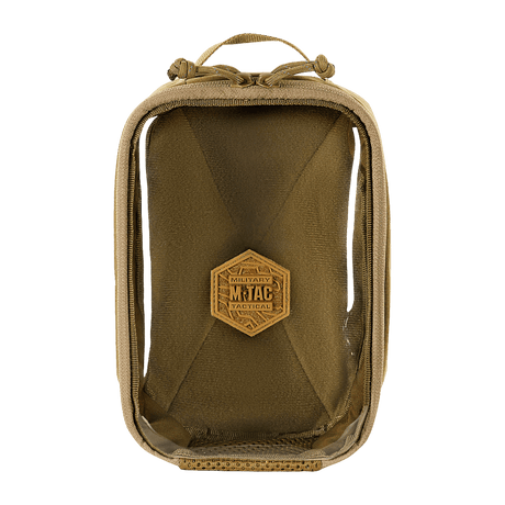 M-Tac Utility Organizer Transparent Elite Small Gen. II i tan med gennemsigtigt frontpanel, slitesterkt materiale og NIJ-certificering, galleri position 1