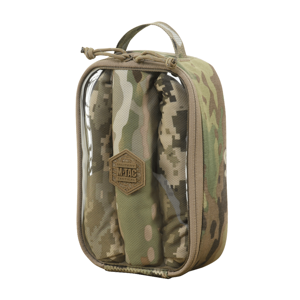 M-Tac Utility Organizer Transparent Elite Small Gen. II i camouflagemønster lavet af Cordura 500D