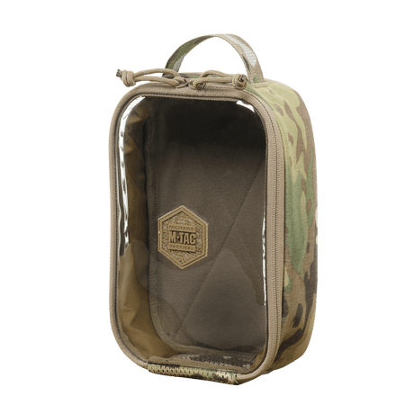 M-Tac Utility Organizer Transparent Elite Small Gen. II i camouflage med gennemsigtigt frontpanel, robust materiale og NIJ-certificering, galleri position 1
