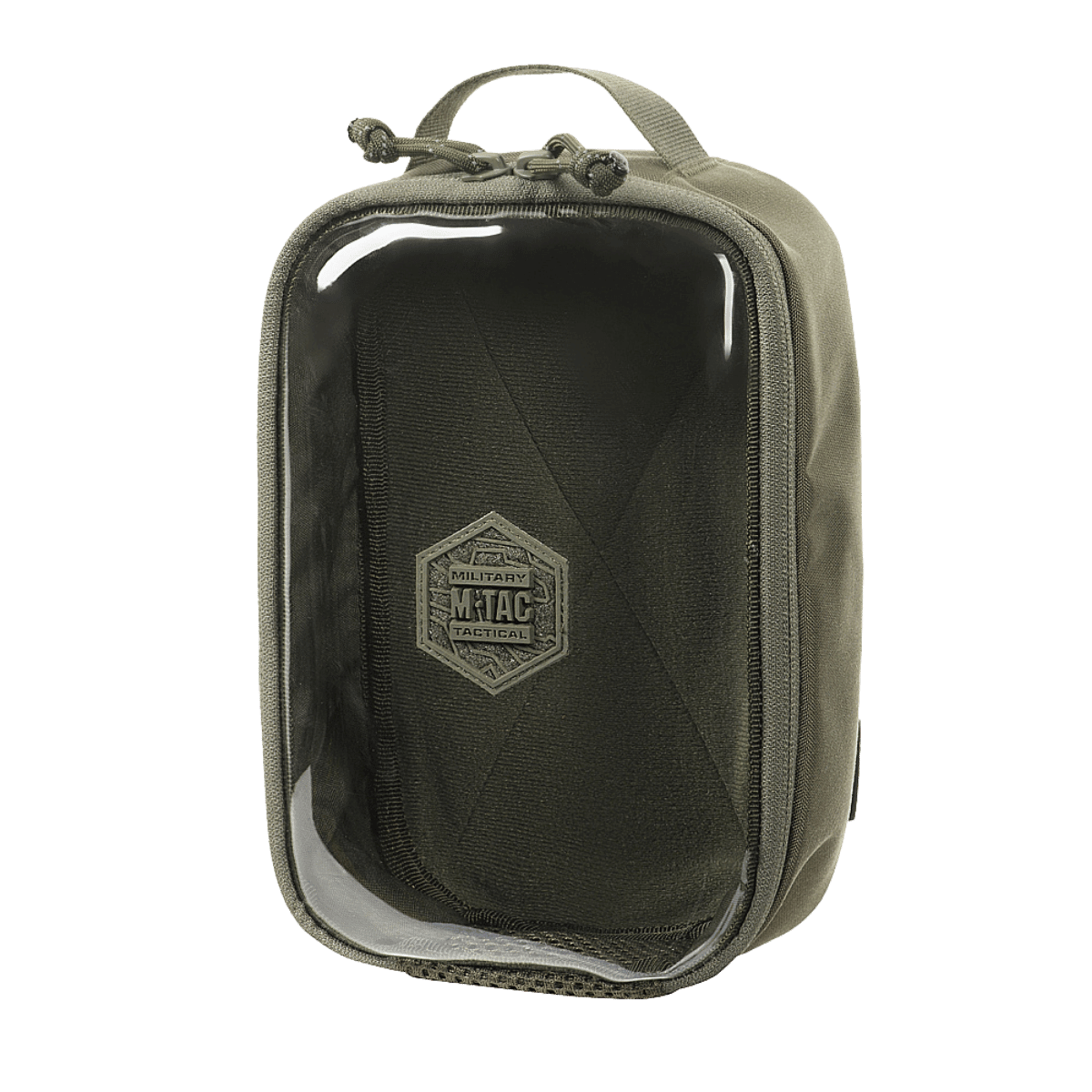 M-Tac Utility Organizer Transparent Elite Small Gen. II i slidstærk Cordura med PVC-front til sikker opbevaring af EDC-udstyr.