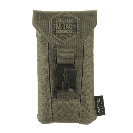 M-Tac Smartphone Taske Elite Medium Hex i sort med Cordura materiale og NIJ-certificering til smartphones op til 5,8" i galleri position 1.