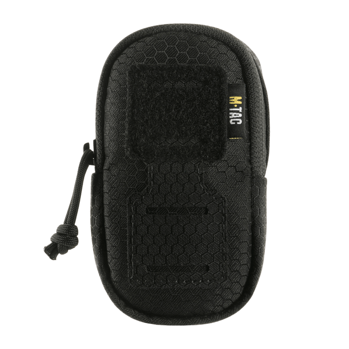 M-Tac PC Utility Taske Elite Hex i sort, praktisk skuldertaske fremstillet af Cordura HEX, kompatibel med MOLLE-systemet til hurtig adgang.